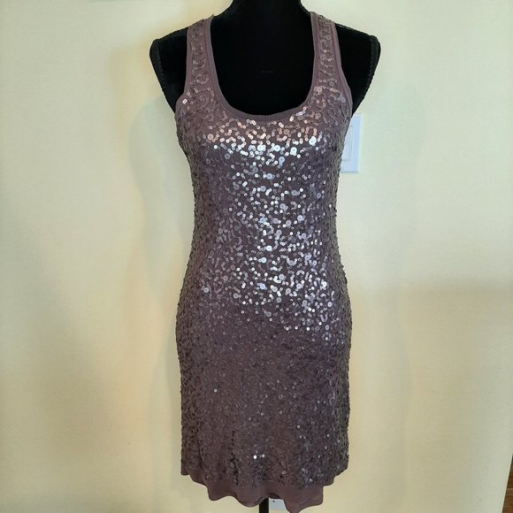 Max Studio Dresses & Skirts - Excellent condition!  Stunning Max Studio Plum Sequin Bodycon Tank Dress